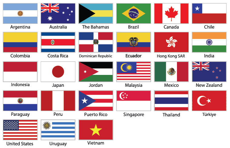 world flags